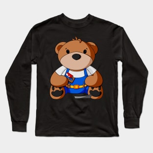 Painter Teddy Bear Long Sleeve T-Shirt